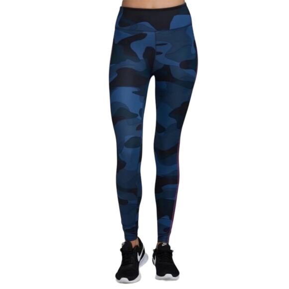 Noli Pants - Noli High Rise Leggings Blue Camo